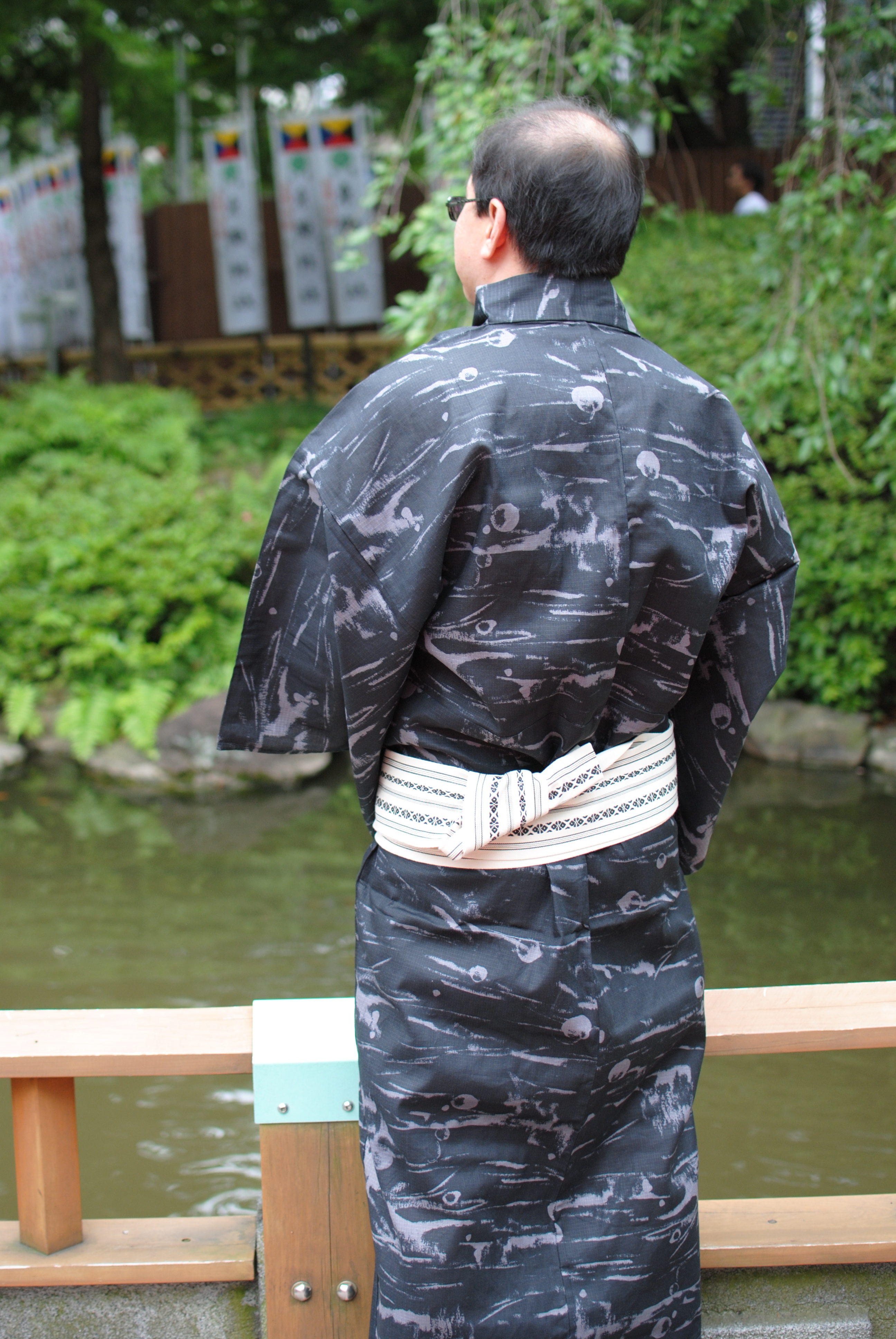 Madame V kimono in silk fully lined in silk obi 